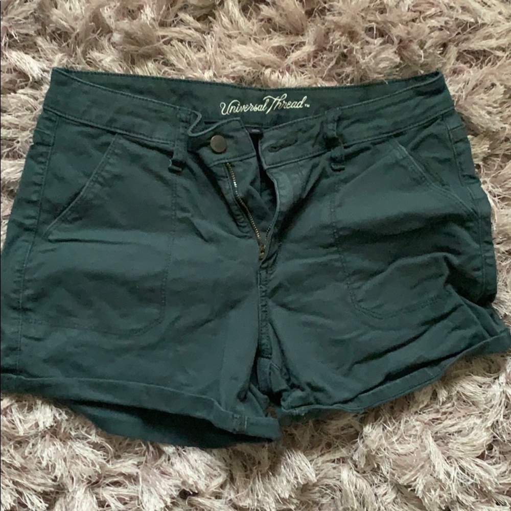 Teal mini shorts